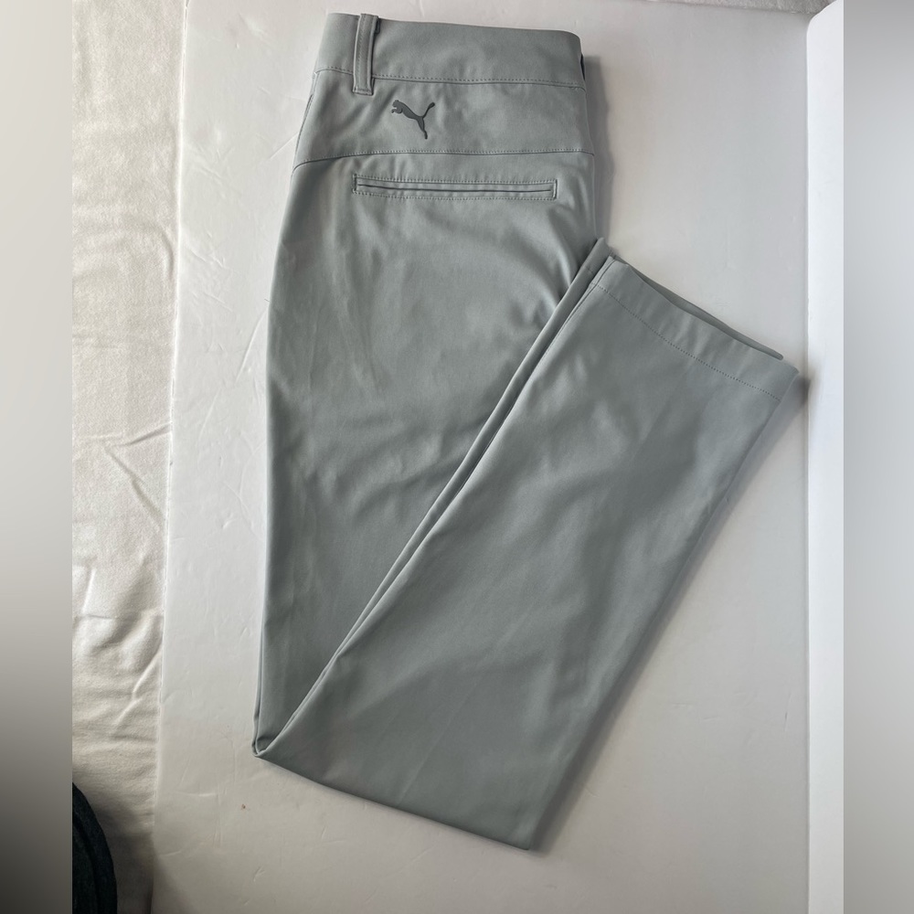Mens puma light gray golfing pants